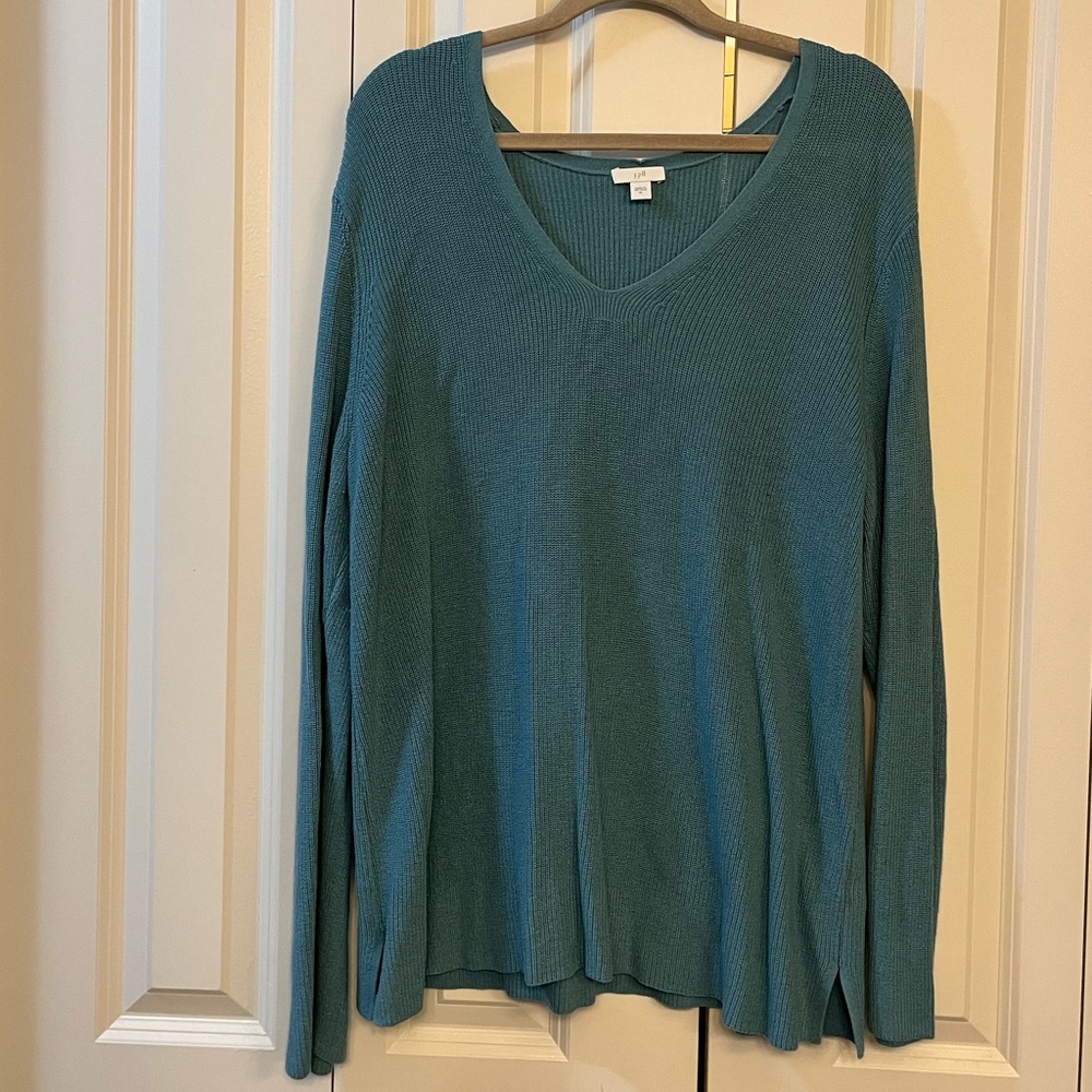J Jill 166731 V Neck Sweater Size XL